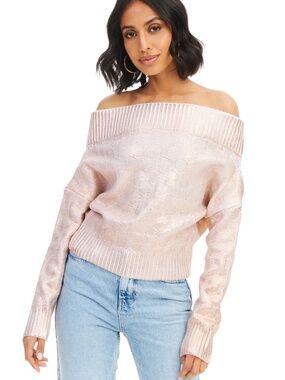 NWT Allison New York Foiled Alba Sweater - size S
